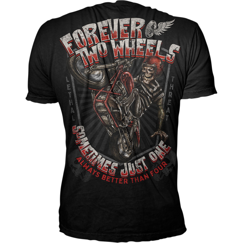 LETHAL THREAT TEE FOREVER2WHL BLK 4X LT20898-4XL
