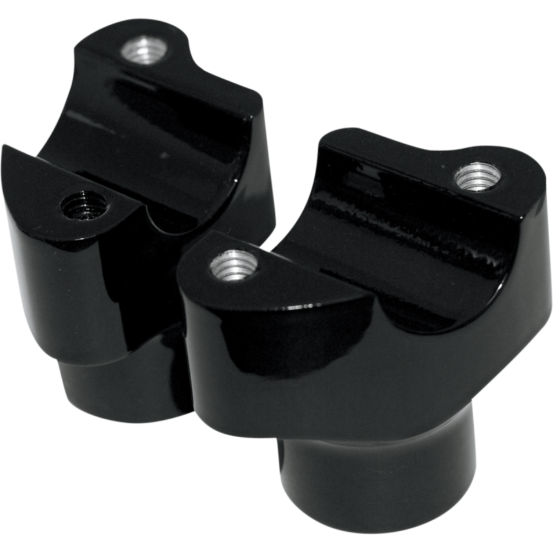 DRAG SPECIALTIES BLK 1.5" BUFFALO RISERS PR 0602-0350