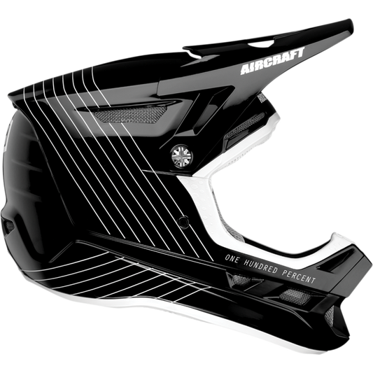 100% AIRCRAFT COMPOSITE HELMET SILO XS 80001-00001