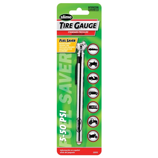 SLIME GAUGE PENCIL 5-50 PSI SLIME 22012