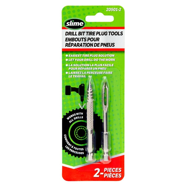 SLIME DRILL BIT TIRE PLUG KIT SLIME 20501-2