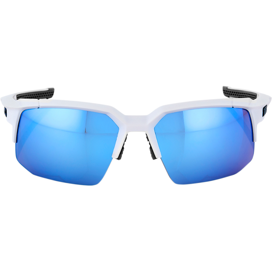 100% SPEEDCOUPE MATTE WHITE W/ HIPER ICEBERG BLUE MIRROR LENS 60013-00000