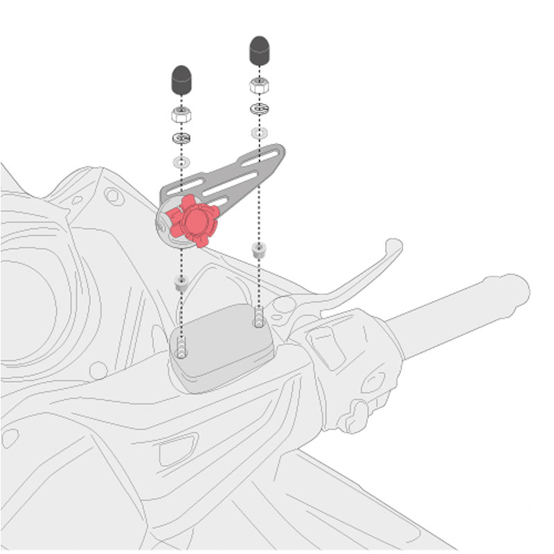 GIVI S903A/S904B MOUNTING KIT 01VKIT