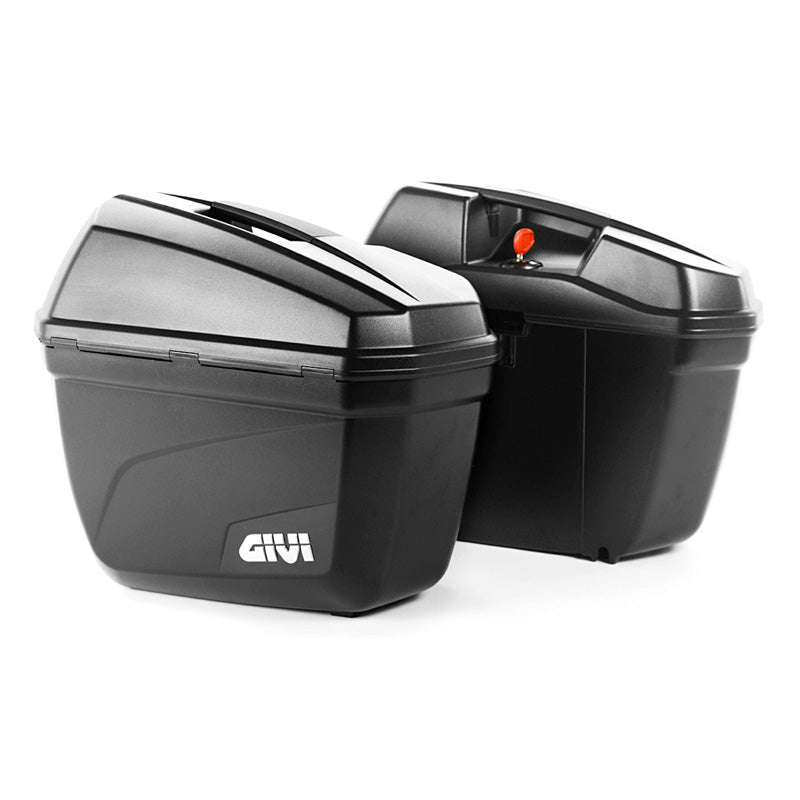 GIVI E22 BLACK 22 LITERS GIVI CASE (2PCS). E22N