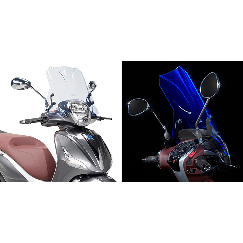 GIVI ICE BLUE WINDSCREEN PIAGGIO BV350 5606BL