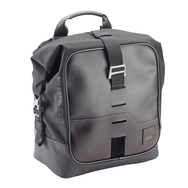 GIVI SIDE BAG  CORIUM DARK BROWN 16LT CRM102