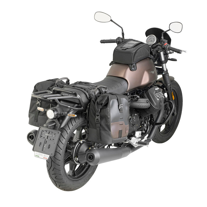 GIVI SIDE BAG  CORIUM DARK BROWN 16LT CRM102