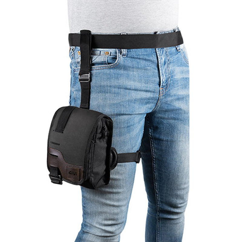 GIVI LEG BAG CORIUM DARK BROWN 4LT CRM104