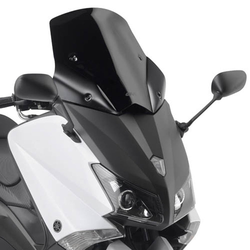 GIVI LOW SPORT WINDSCREEN BLACK/MAT BLACK 46X48CM D2013BO