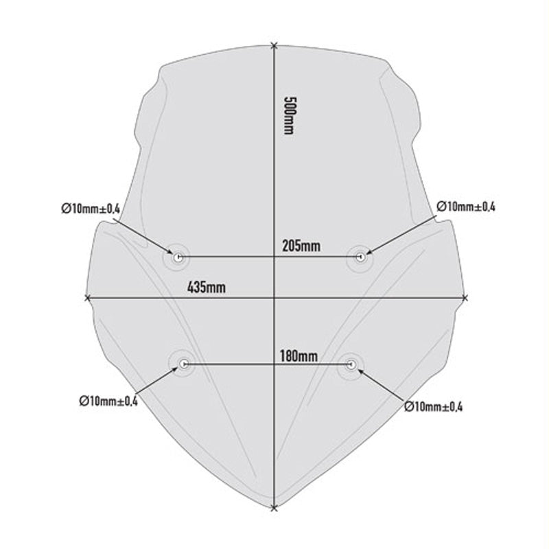 GIVI DS WINDSHIELD SMOKE BMW S1000XR 15-17 D5119S