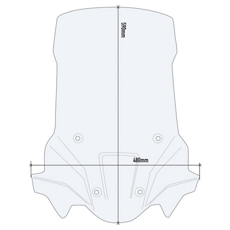 GIVI CLEAR WINDSCREEN TRIUMPH TIGER 900 2020 D6418ST