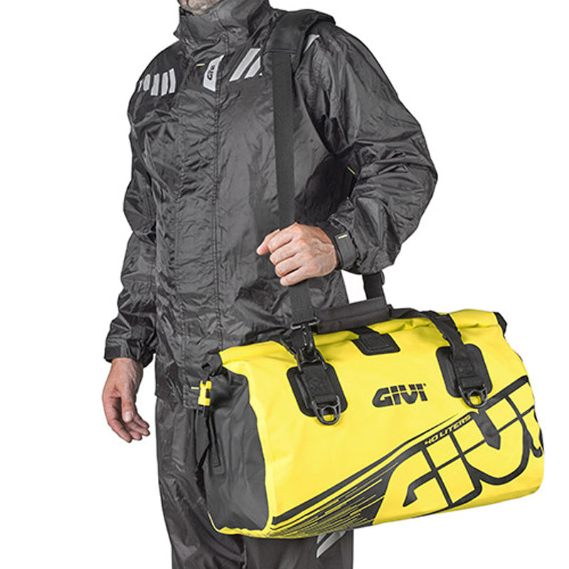 GIVI EASY-T 40L WATERPROOF NEON YELLOW TAIL BAG EA115FL
