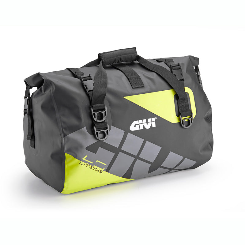 GIVI EASY-T 40L WATERPROOF GREY/YELLOW TAIL BAG EA115GYB