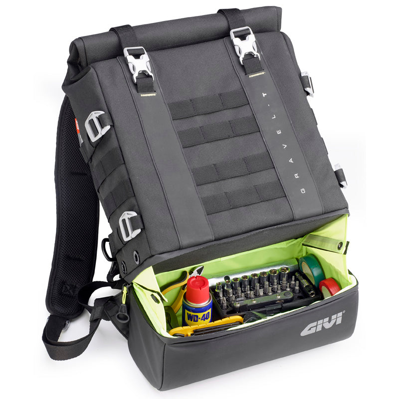 GIVI RUCKSACK BLACK GRAVEL-T RANGE 25LT. GRT711