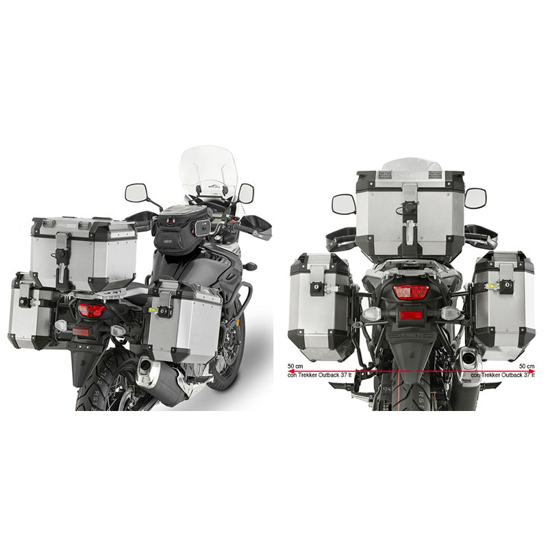 GIVI TUBULAR HOLDERS CAM-SIDE SUZUKI DL650 2018 PL3112CAM