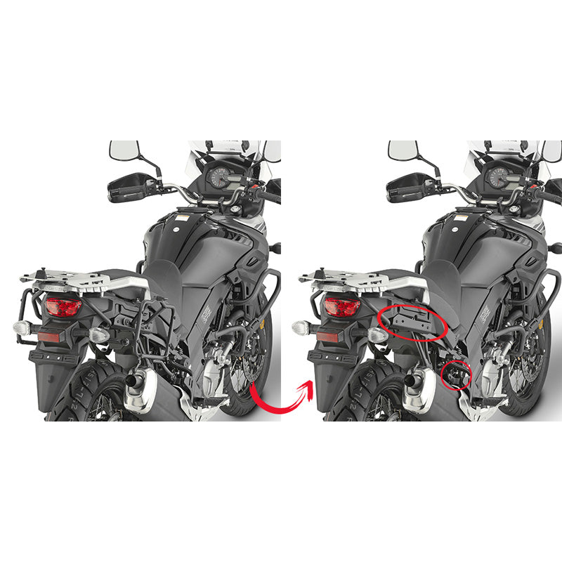 GIVI TUBULAR SIDECASES HOLDER SUZUKI DL650 2018 PLR3112