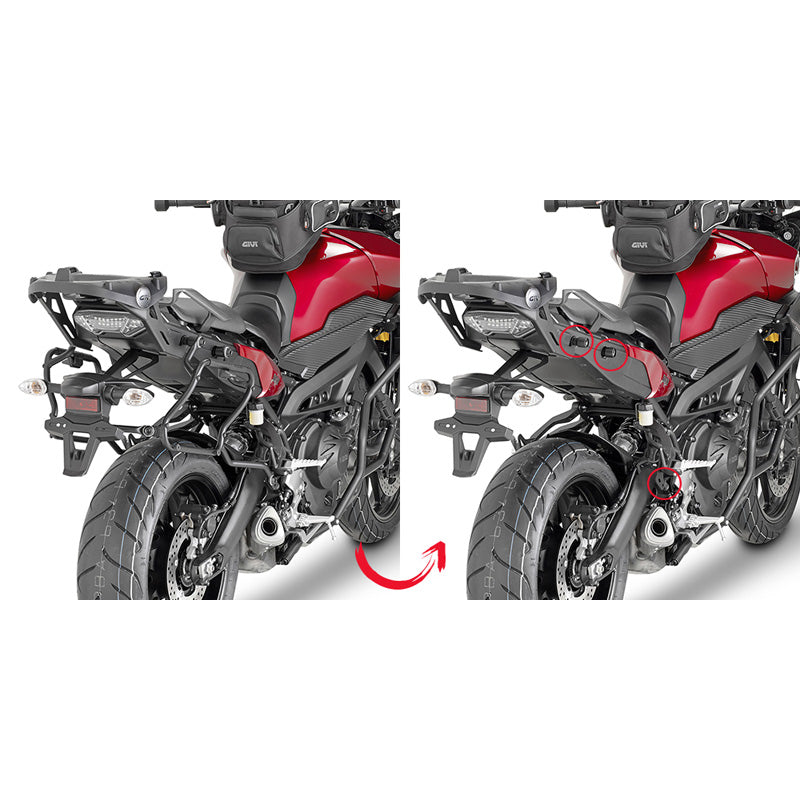 GIVI TUBULAR SIDECASES HOLDER EASY FIT YAM FJ09 2015 PLXR2122