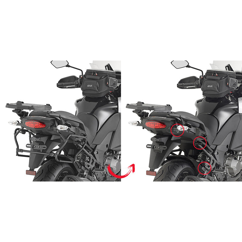 GIVI TUBULAR SIDECASES HOLDER EASY FIT VERSIS 1000 2015 PLXR4113