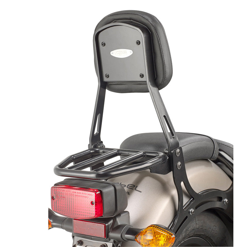 GIVI BLACK PEC. BACKREST+REMOV. RACK REBEL 500 2018-20 TS1160B