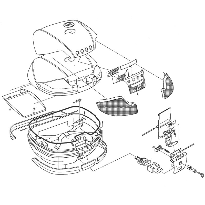 GIVI E28E36E41E45E50E52V46/V40 LATCH. Z106