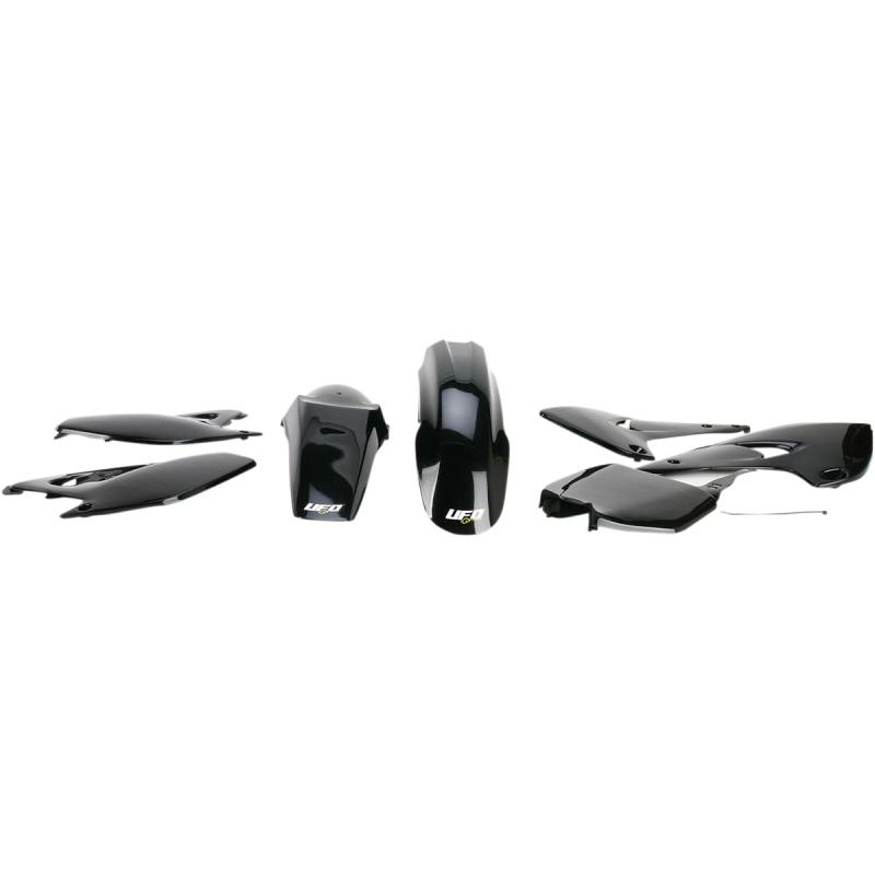 UFO KX 125-250 03-04 UFO BODY KIT BLACK KAKIT201-001
