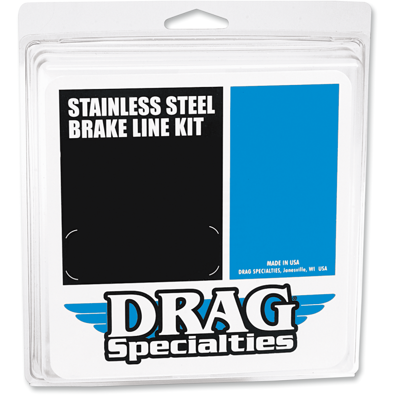 DRAG SPECIALTIES 10" BRAIDED UNIV BRAKE LINE 810