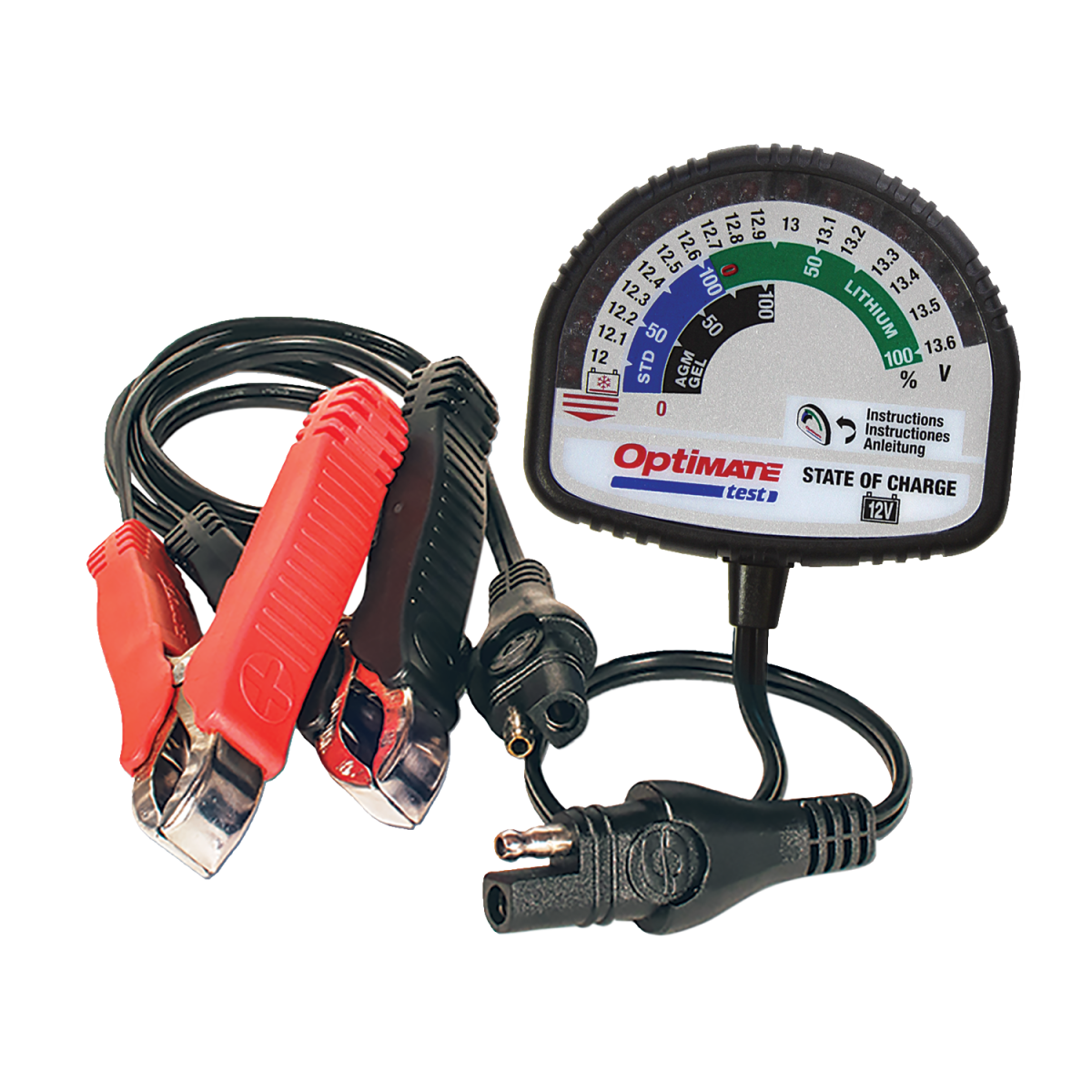 TECMATE TS-127 TESTER VOLTAGE & PERCENTAGE TS-127