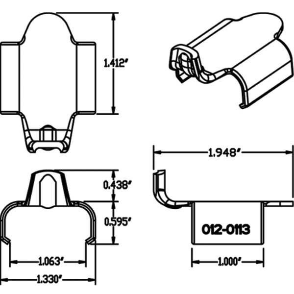 CAMSO TRACK CLIP 1'' L-CLIP  AFT120113