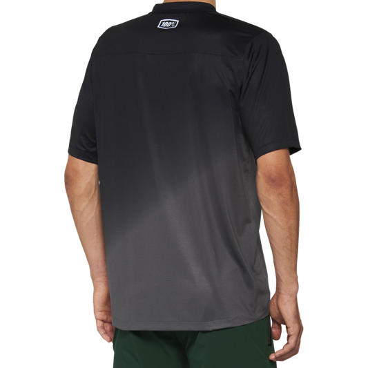 100% CELIUM SHORT SLEEVE JERSEY BLACK/CHARCOAL - M 40011-00001