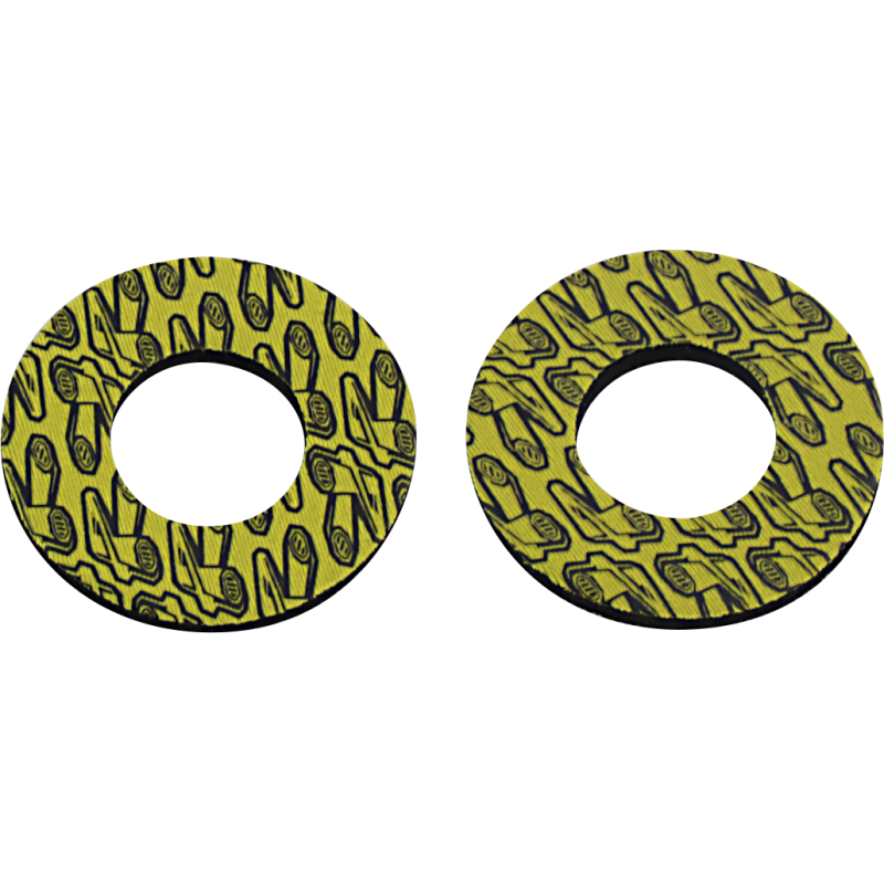 RENTHAL GRIP DONUTZ BLACK ON YELLOW RENTHAL G205