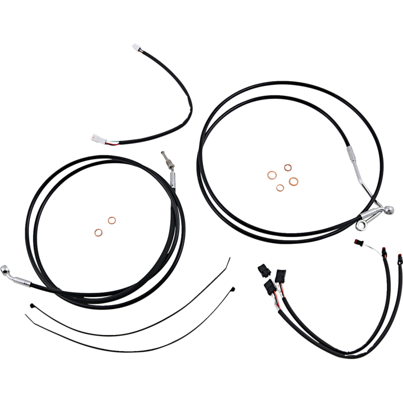 MAGNUM CONTROL CABLE KIT - XR - BLACK/CHROME 489852