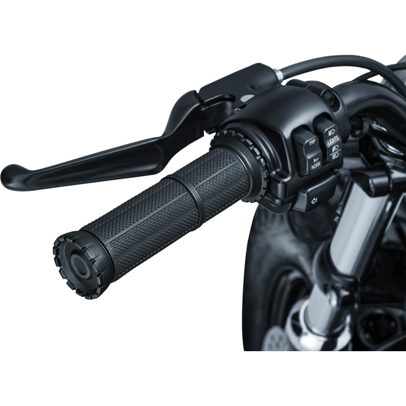 KURYAKYN RIOT GRIPS 82-19 CABLE THROTTLE, ST/ BLK PN 3582 KUR3582