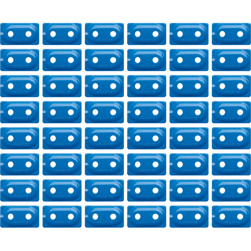 WOODYS BACKER 2HOLE ALM BLU 48PK ADD2-3825-B-1