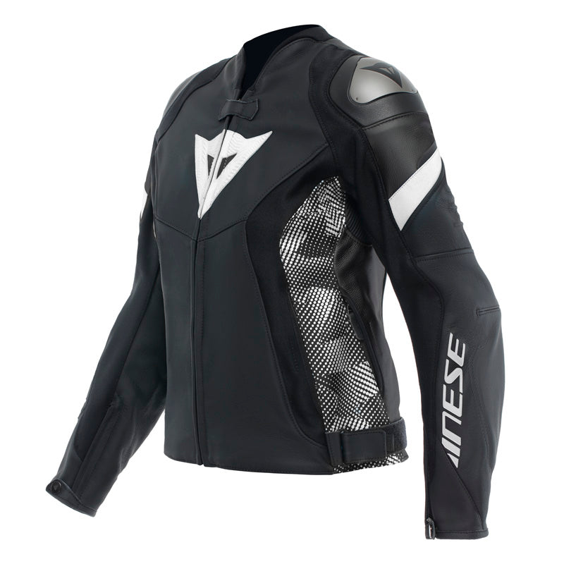 DAINESE AVRO 5 LEATHER JKT WMN - BLK/BLK/WHT (50) 15300002-948-50