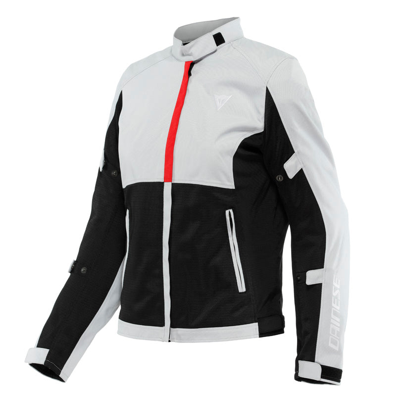 DAINESE RISOLUTA AIR TEX LADY JKT GLAC GRAY/RED 44 2735249-34F-44