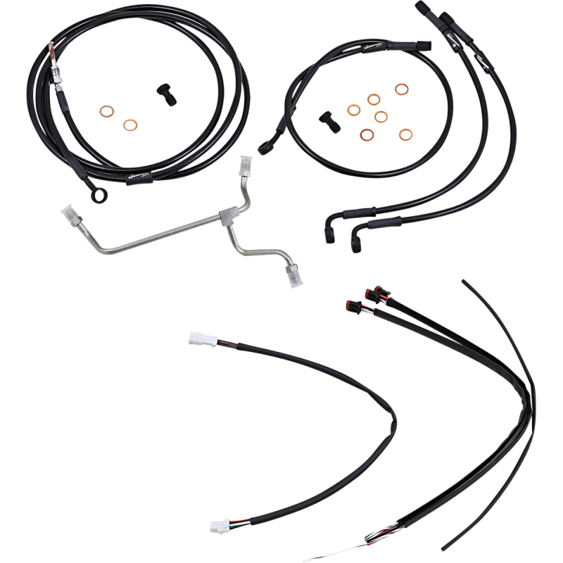 BURLY BRAND CONTROL KIT - 14" APE HANGER HANDLEBARS B30-1182