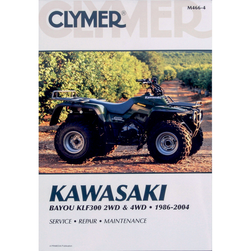 CLYMER 86-04 KAW BAYOU KLF300 2WD & 4WD MANUAL CM4664