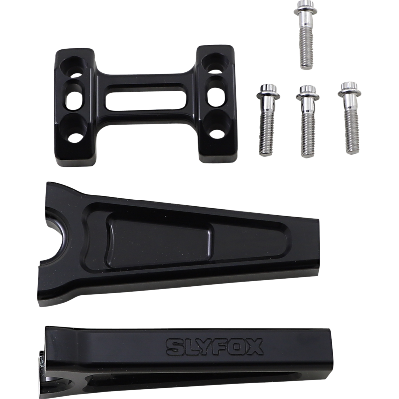 SLYFOX RISER STRAIGHT 6X1" BLK TM-SLY4