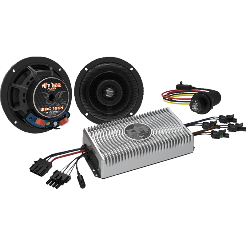 WILD BOAR AUDIO WBA BLUETOOTH CONTROLLER/AMP/SPKR KIT 19-22 FLHT STANDARD WBA FLHT-BT