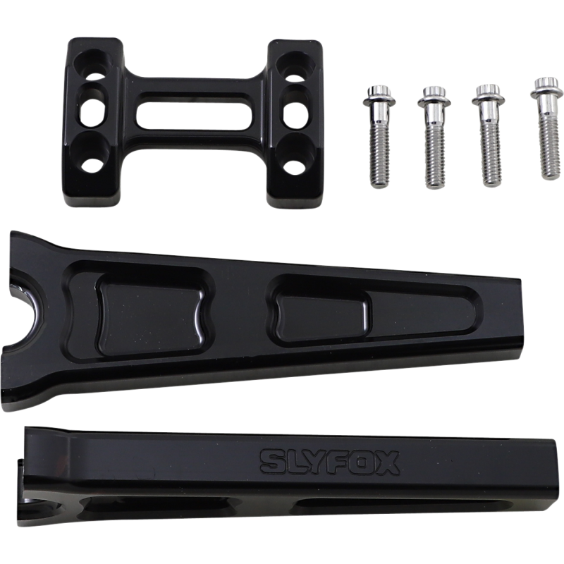 SLYFOX RISER STRAIGHT 8X1" BLK TM-SLY6