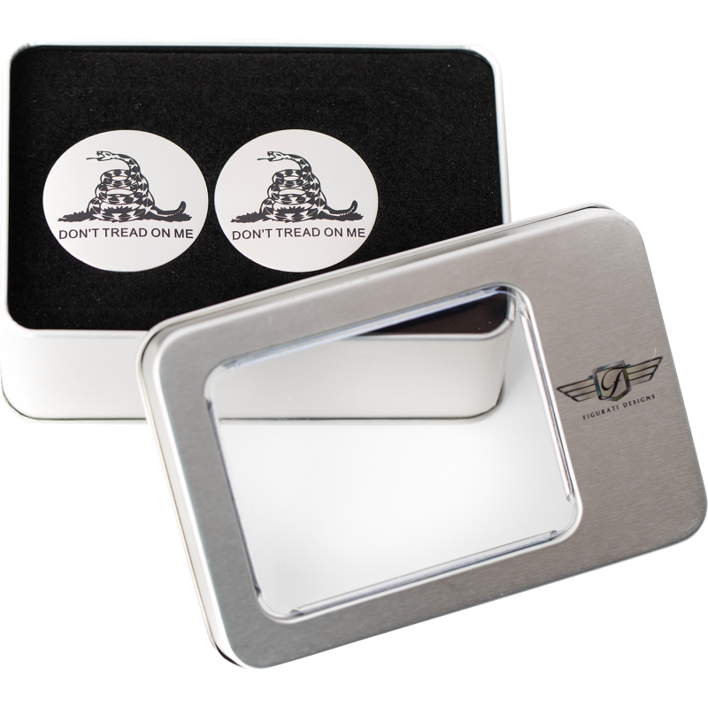 FIGURATI DESIGNS HARLEY-DAVIDSON DON’T TREAD ON ME CUSTOM SWING ARM COVERS FD40-DTOM-SS