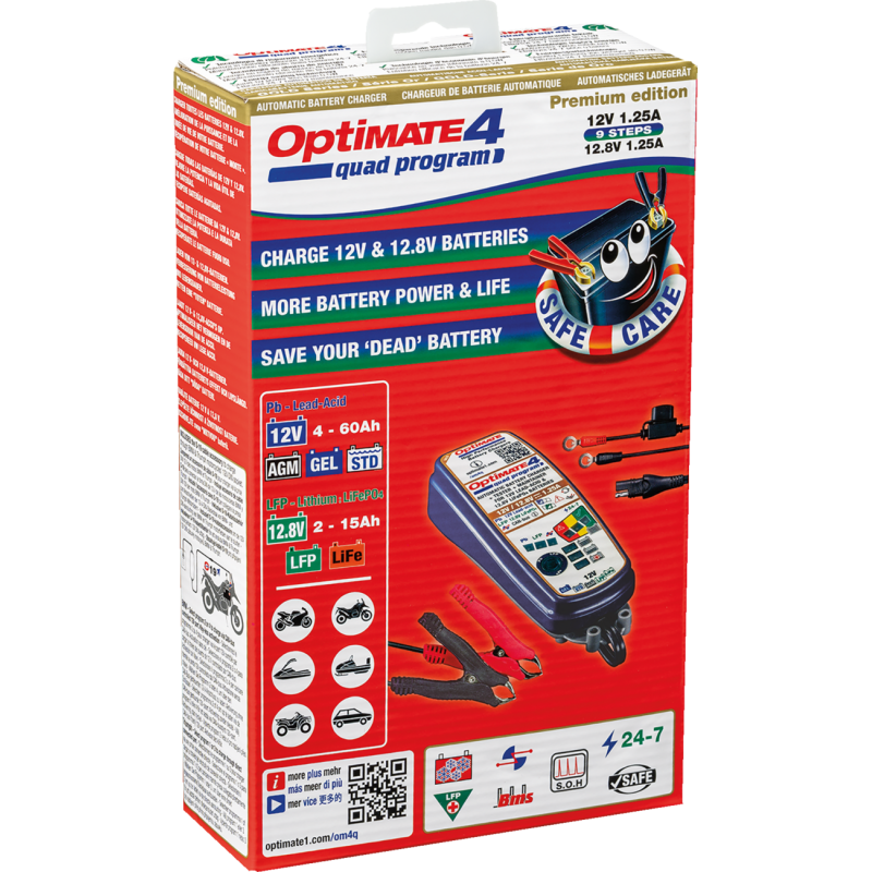 TECMATE OPTIMATE 4 QUAD PREMIUM TM-631-PR
