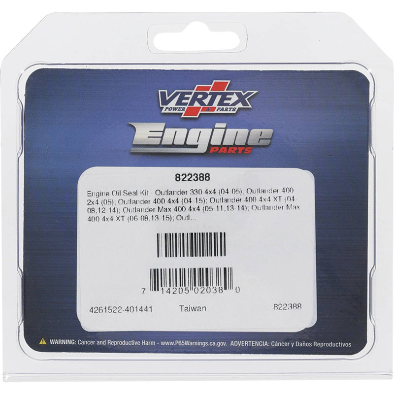 VERTEX OIL SEAL KIT 822388