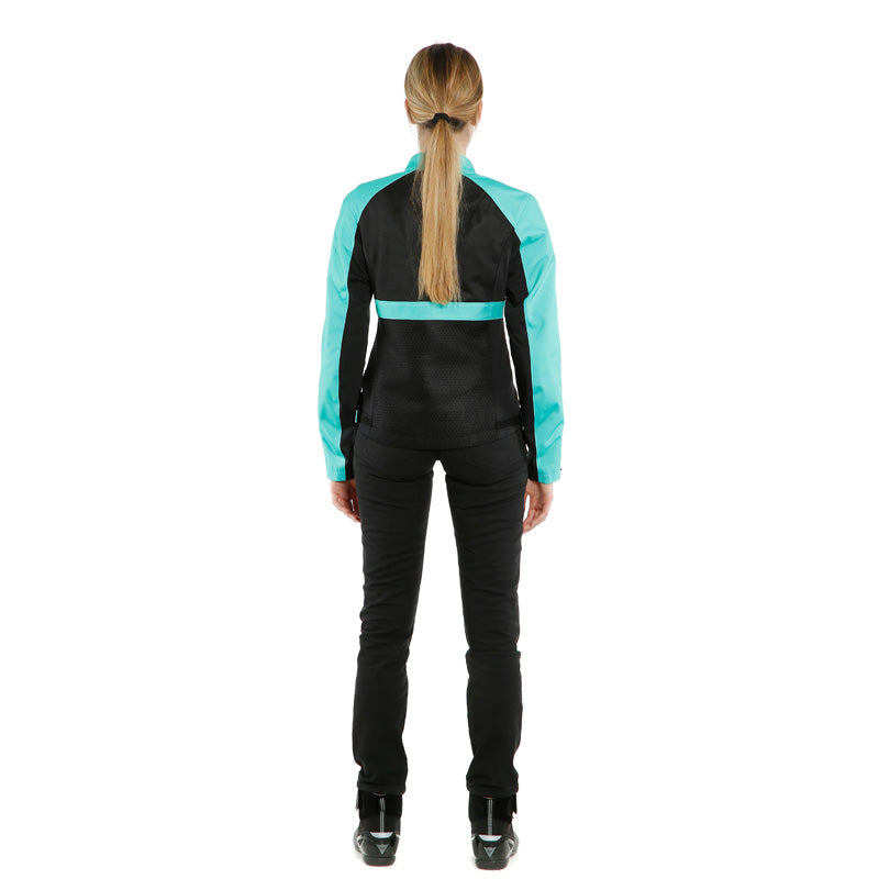 DAINESE RIBELLE AIR LADY TEX JACKET BLACK/ACQUA-GREEN 2735245-26F-38