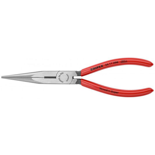 KNIPEX LONG NOSE PLIERS W/ CUTTER 26 11 200