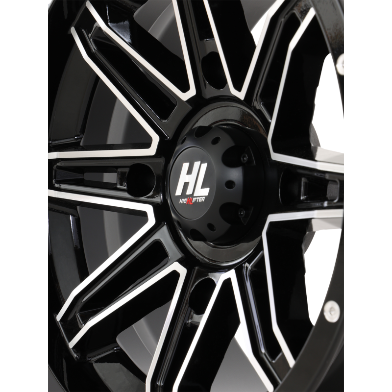 HIGHLIFTER HL22 ALLOY 14X7 4/156 4+3 (+10MM) GLOSS BLACK MACHINED W1 14HL22-1156