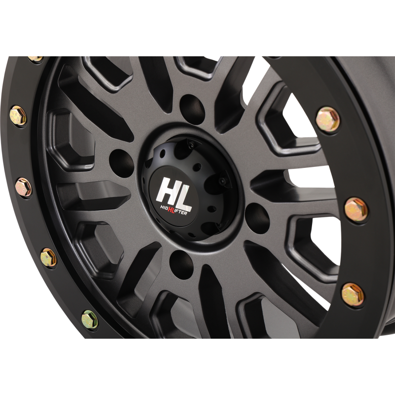 HIGHLIFTER HL23 ALLOY 15X7 4/156 5+2 (+38MM) BEADLOCK GUN METAL GREY W1 15HL23-1556