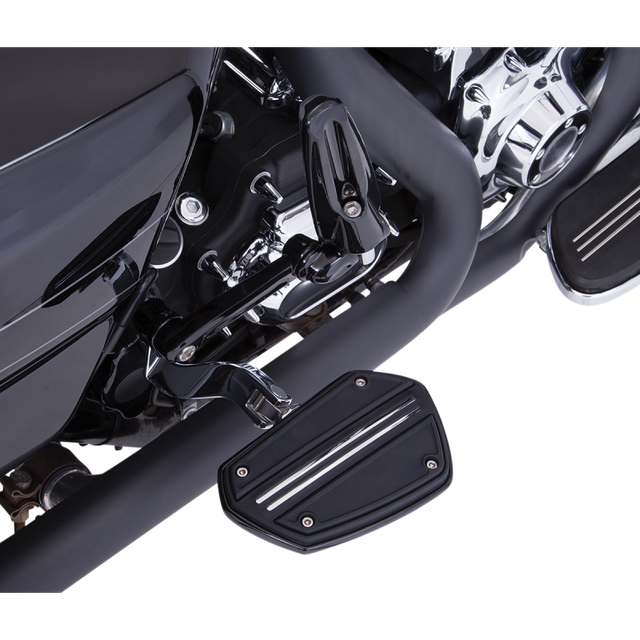 CIRO LLC TWIN RAIL BOARDS W/ ADAPTERS FOR H-D MALE MOUNT CLEVIS BLACK 60221