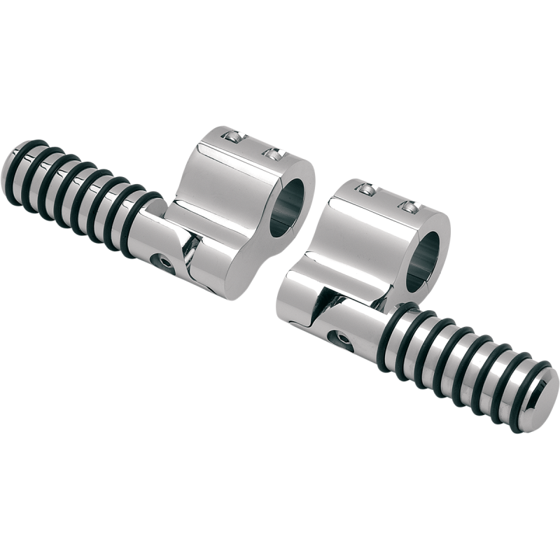 LINDBY 1-1/4" CLAMP ON O-RING F/PEGS CHR (PR) 810