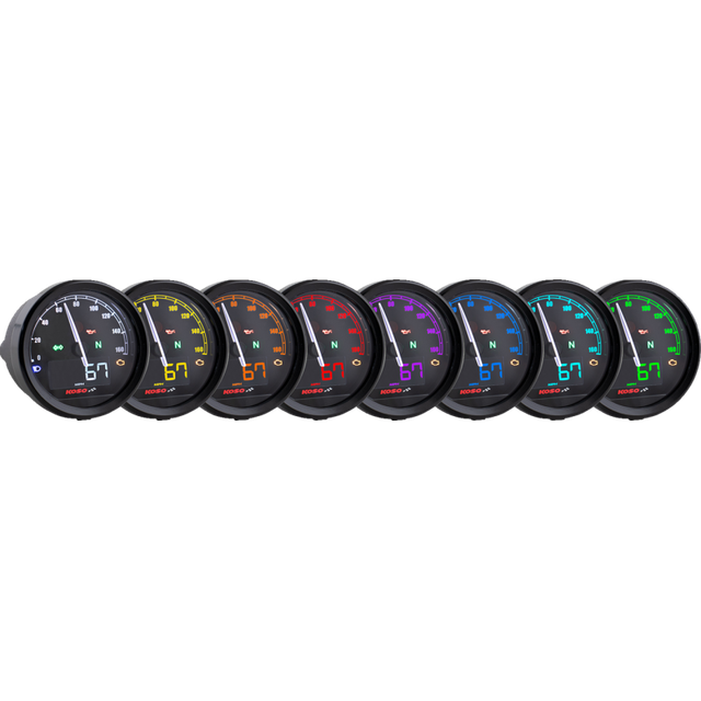 KOSO NORTH AMERICA TNT-05S SPEEDOMETER BLACK BLACK BA085001